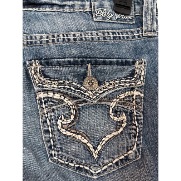 Big Star Womens Legendary Blue Jeans Size 31 Mid Rise Straight Leg Denim - Picture 7 of 7